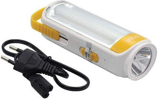 Vito Tools Φακός Συνεργείου Επαναφορτιζόμενος LED Διπλής Λειτουργίας