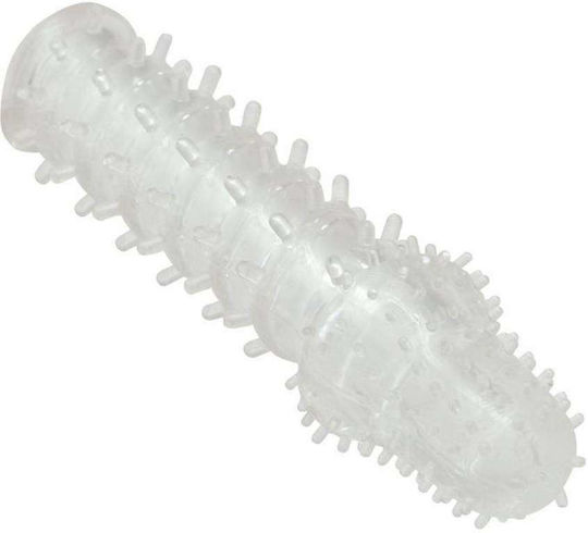 Toyz4lovers Timeless Bristled Пенисова Удължител Прозрачен 15см
