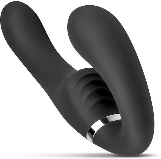 No Parts Trägerlos Strap On mit Dildo 22cm mit Vibration in Schwarz Farbe