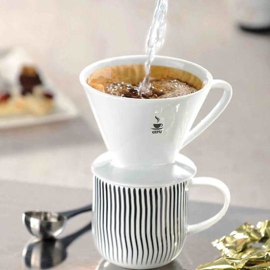 Gefu Coffee Dripper Ceramic White 100x85mm