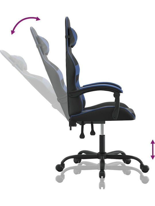 vidaXL 349543 Artificial Leather Gaming Chair Black / Blue