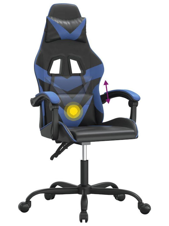vidaXL 349543 Artificial Leather Gaming Chair Black / Blue
