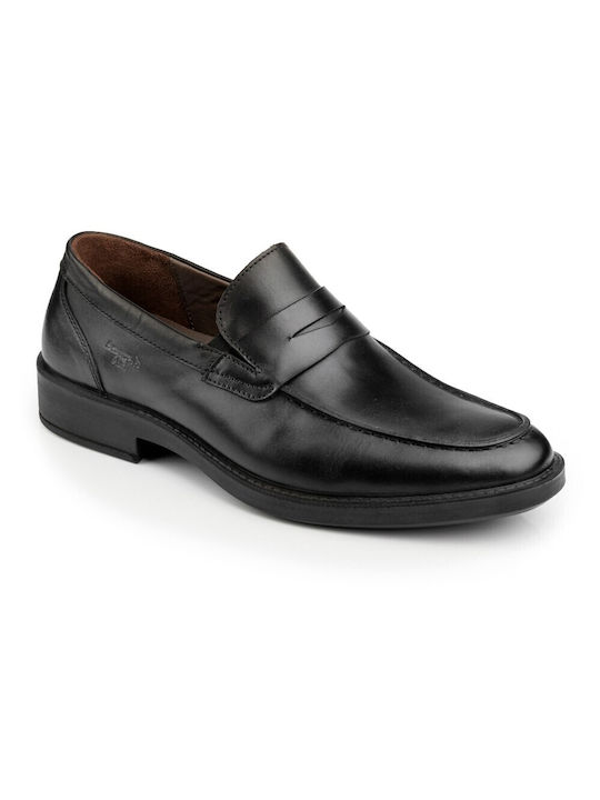 Boxer Men's Leather Loafers Black