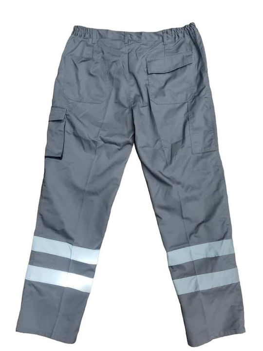 Starwork Dias Reflective Work Trousers Gray made of Cotton