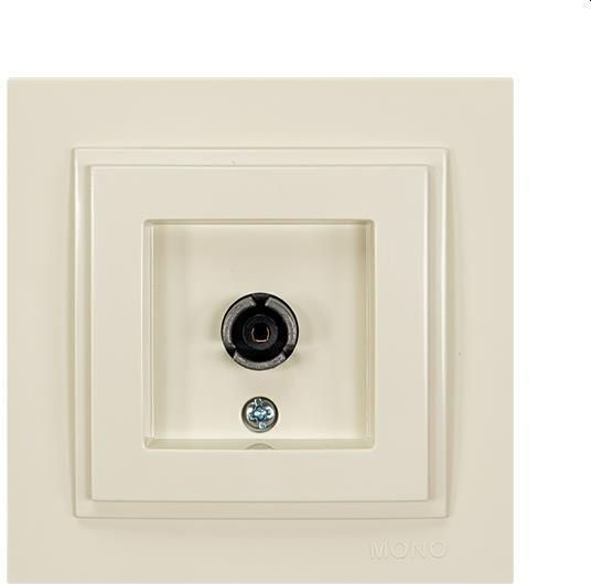 Eurolamp TV Antenna Socket Aerial in Beige color 152-10243