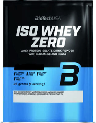 Biotech USA Iso Whey Zero With Glutamine & BCAAs 25gr με Γεύση Salted Caramel