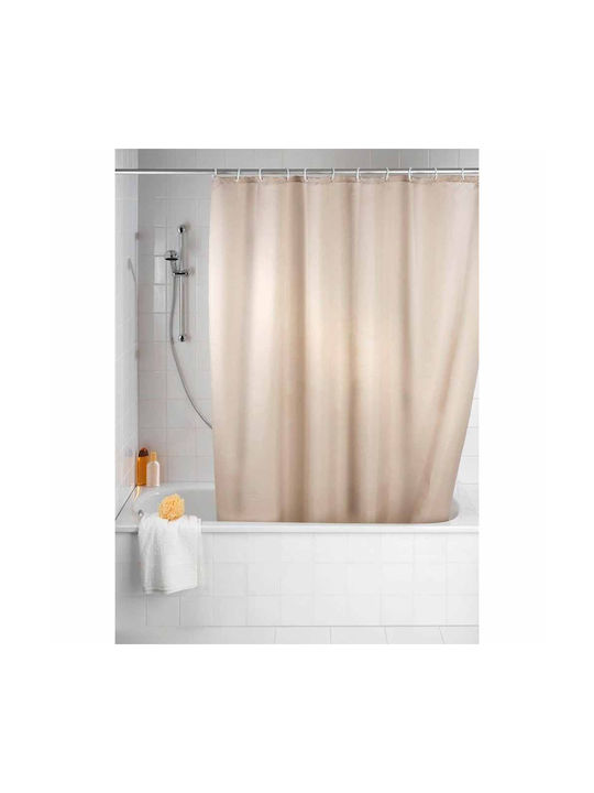 Wenko Plain Beige Duschvorhang 180x200cm Anti-moisture 20045100