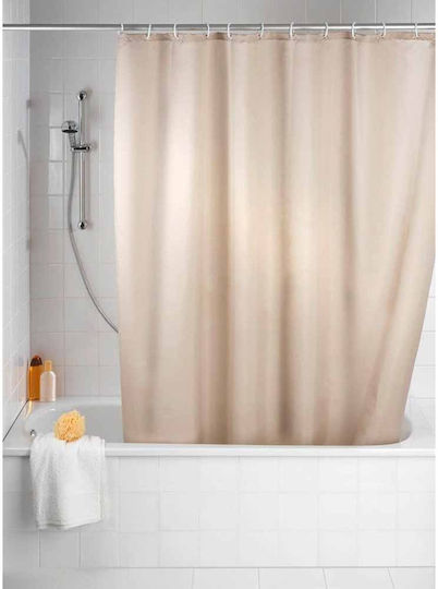 Wenko Κουρτίνα Μπάνιου 180x200 Plain Beige Αντιμουχλική