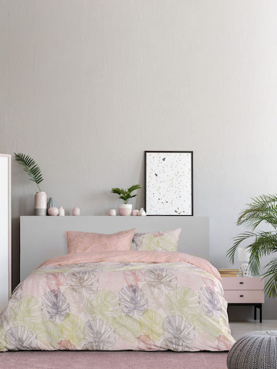 Kocoon Mostera Σετ Σεντόνια Μονά 160x270εκ. Pink (3τμχ)