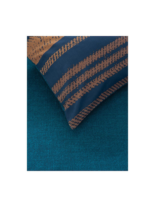 Kocoon Set Cearșafuri Single cu Elastic 100x200+30cm. Tena Albastru 3buc