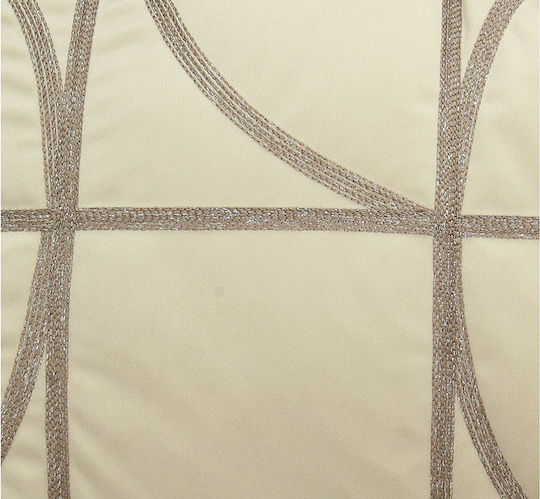 Zaros Sofa-Kissen aus Samt Beige / Ecru 40x60cm