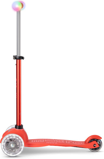 Micro Детски Ролер Mini2Grow 3 Колела със Седалка за 12 Месеца Червен
