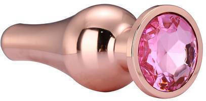 Dream Toys Gleaming Love Rose Gold Pleasure Plug Πρωκτική Σφήνα Medium Ροζ 11cm