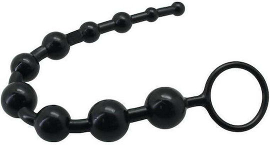 Toyz4lovers Timeless Jelly Anal Beads Black 25cm