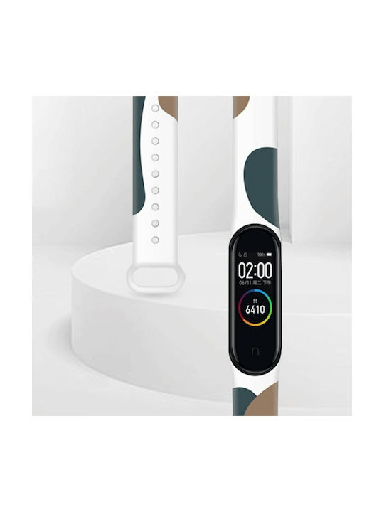 Hurtel Moro Λουράκι Σιλικόνης Camo Black (17) (Mi Smart Band 5/Mi Smart Band 6)