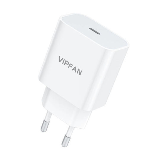Vipfan Wireless Charger with USB-C Power Delivery White
