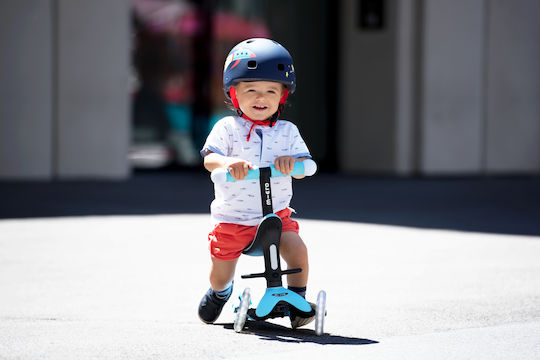 Micro Kids Scooter Mini2grow 3-Wheel with Seat for 12 Months Light Blue