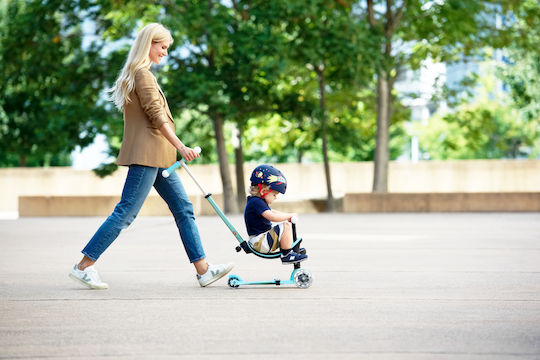 Micro Kids Scooter Mini2grow 3-Wheel with Seat for 12 Months Light Blue