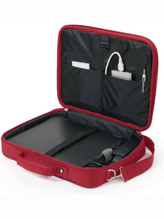 Dicota Eco Multi BASE Tasche Schulter / Handheld für Laptop 15.6" in Rot Farbe
