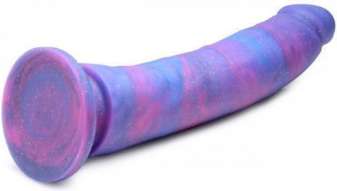 XR Magic Stick Silicone Dildo With Glitter Dildo realist Cu ventuză Violet 24cm