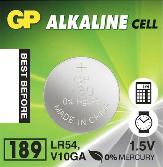 GP Batteries Alkaline Cell 189 Батерии LR54 1.5V 5бр
