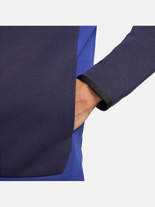 Sportswear Tech Fleece Ζακέτα με Κουκούλα Navy Μπλε