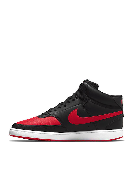 Court Vision Mid Μποτάκια Black / University Red / White