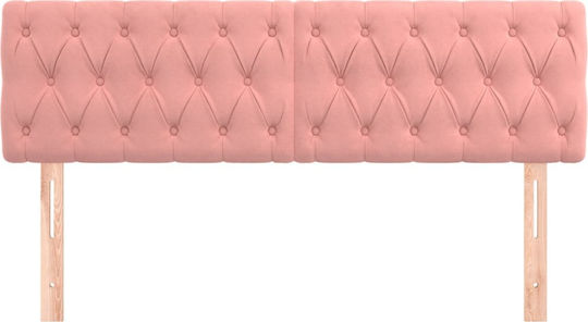 vidaXL Fabric Pink Bed Headboard 80x78cm