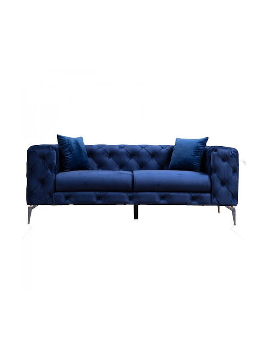 Pakketo Two-Seater Couch Blue 197x90x90 cm