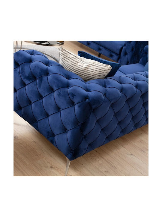 Pakketo Two-Seater Couch Blue 197x90x90 cm