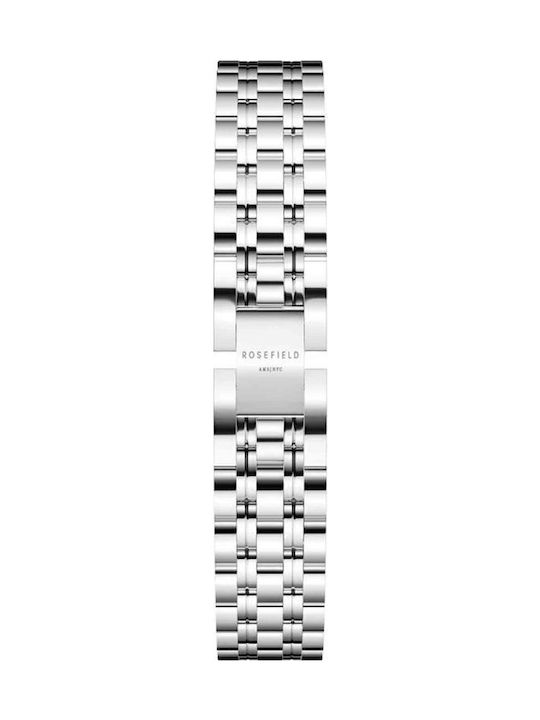 Rosefield The Octagon Women's Watch with Silver Metal Bracelet