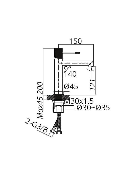 Excel Viento Mixing Sink Faucet Excel Viento Mixing Sink Faucet
