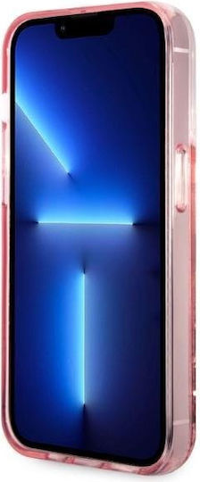 Karl Lagerfeld Glitter Choupette Head Back Cover Σιλικόνης Ροζ (iPhone 14 Pro Max)