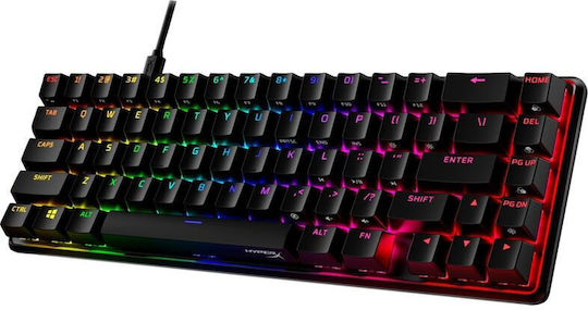 HyperX Alloy Origins 65 Гейминг Механична Клавиатура 65% с RGB Осветление (Английски US)
