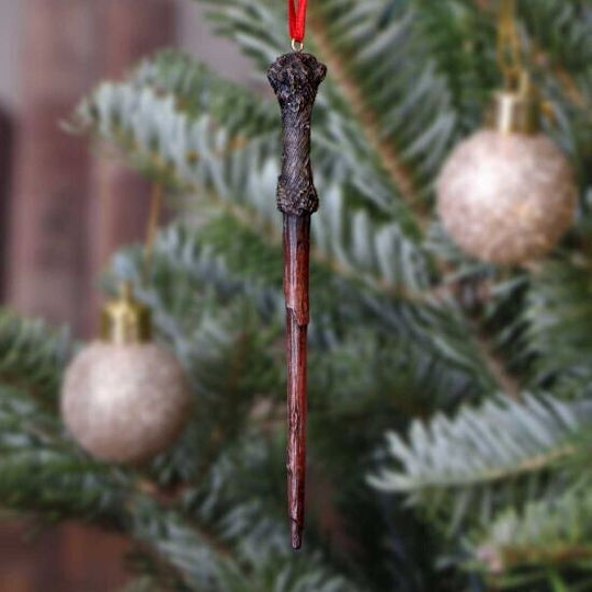 Harry's Wand Ornament Suspendat Din Plastic Maro 15.5cm
