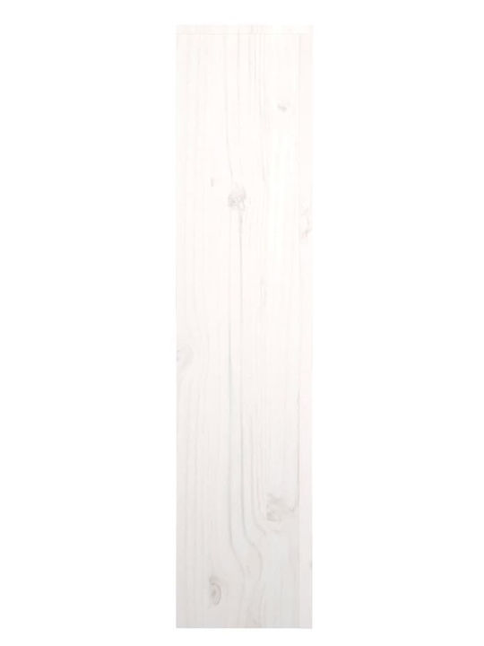 vidaXL Husă Pentru Radiator Din Lemn Masiv Alb 79.5x19x84cm
