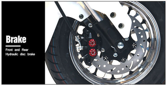 WheelnWater Harley GM-01 Ηλεκτρικό Μηχανάκι Ισχύος 2000W 12Ah Μπλε