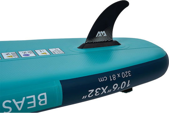 Aqua Marina Beast Φουσκωτή Σανίδα SUP με Μήκος 3.2m Τιρκουάζ