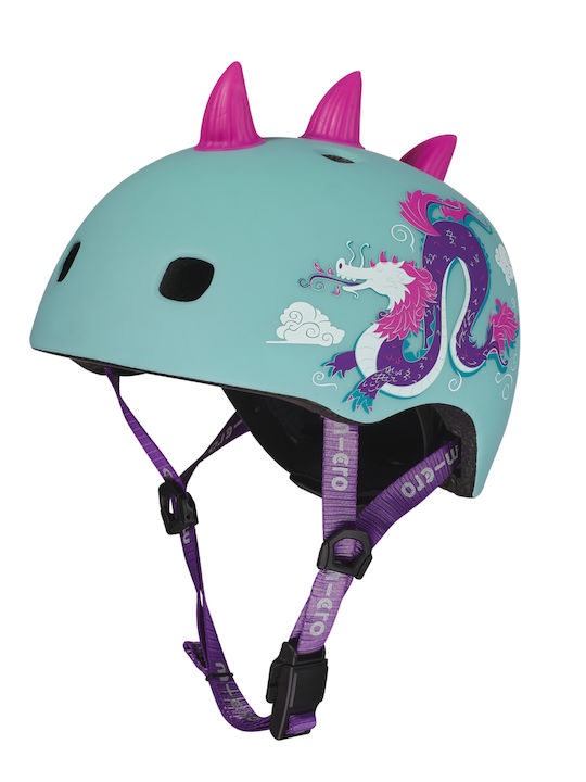 Micro Micro 3D Dragon Kids' Helmet for City Bike Green
