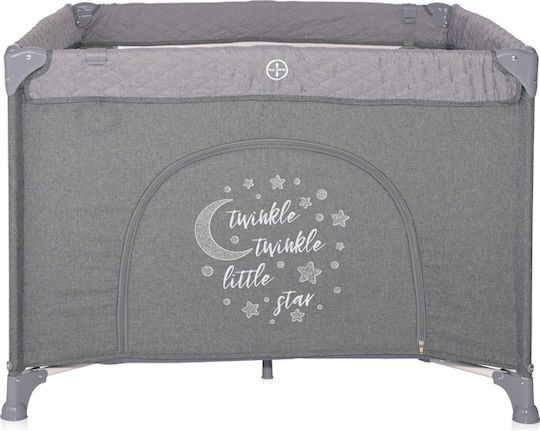 Lorelli Happy Game Zone Cool Park with Mattress Grey Star 100x100cm