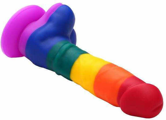 Dream Toys Colourful Love Dildo Ρεαλιστικό Dildo με Όρχεις και Βεντούζα Colourful 20cm