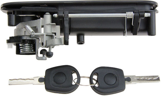 NTY Door handle Door with Lock Exterior with installation Rear Volkswagen Golf V / HB Variant 1997 / Lupo 1999 / Polo 1999 EZC-VW-081