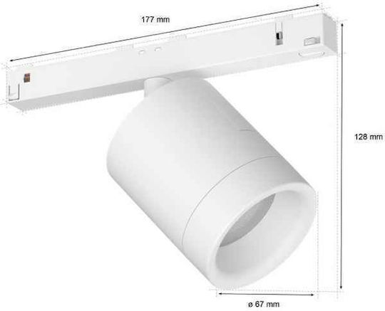 Philips Single LED RGB Spot in White Color