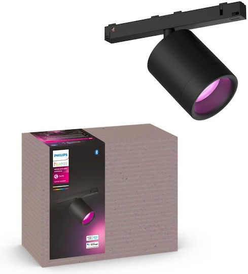 Philips Μονό LED RGB Σποτ σε Μαύρο Χρώμα Philips Μονό LED RGB Σποτ σε Μαύρο Χρώμα