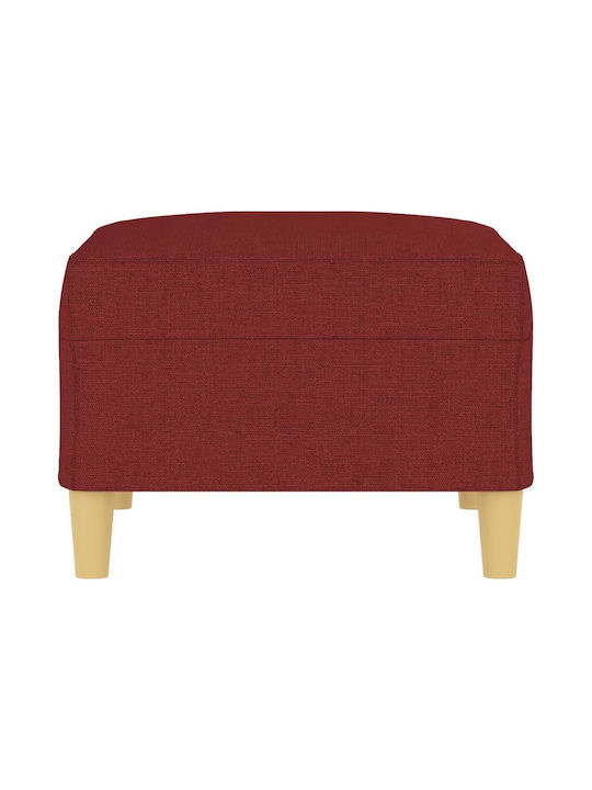 Stoff Fußhocker Burgundisch 70x55x41cm