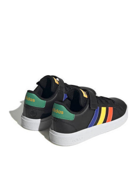 Grand Court GRAND COURT 2.0 Kids Sneakers with Scratch Core Black / Lucid Blue / Court Green