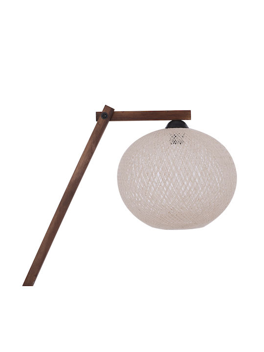 HomeMarkt Vintage Floor Lamp H160xW40cm. with Socket for Bulb E27 Brown