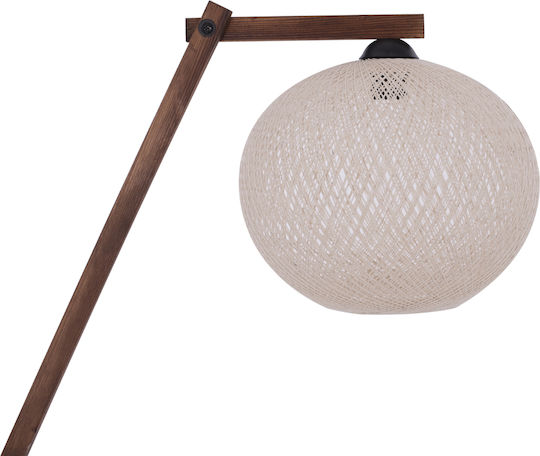 HomeMarkt Винтидж Подова Лампа В160xД40см. с Цокъл за Крушка E27 Кафяв