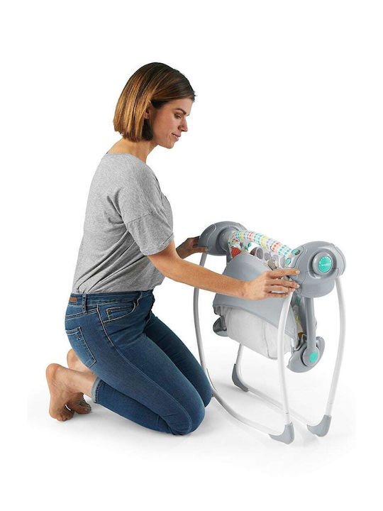 Bright Starts Electric Relax pentru Bebeluși Leagăn Whimsical Wild Multicolor pentru Copil până la 9kg