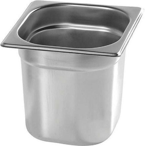 Διανομική Σκεύος Gastronorm Ανοξείδωτο GN1/6 με Βάθος 100mm